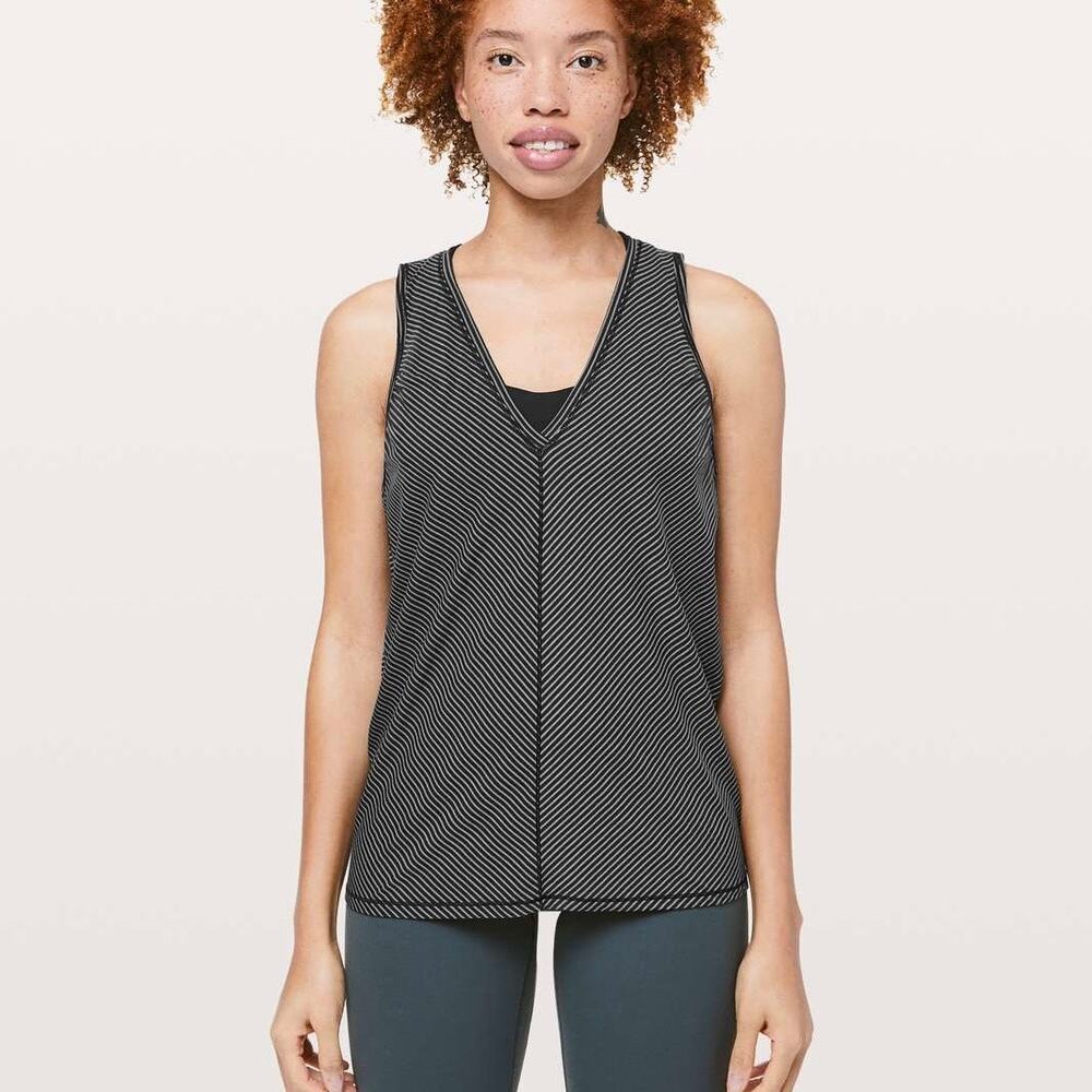 LULULEMON Circuit Crusher Tank Top Heathered Stripes